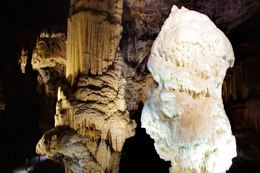 The Brilliant, Postojna Cave's white stalagmite